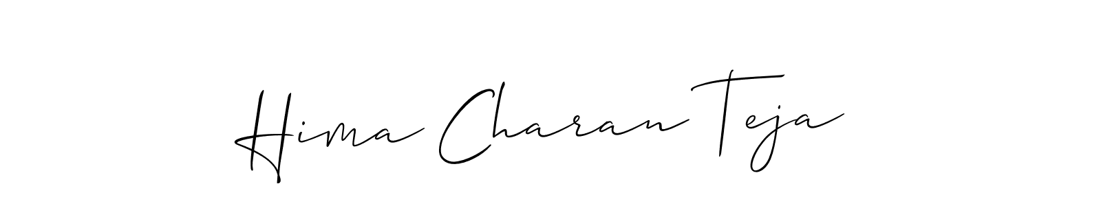 Once you've used our free online signature maker to create your best signature Allison_Script style, it's time to enjoy all of the benefits that Hima Charan Teja name signing documents. Hima Charan Teja signature style 2 images and pictures png