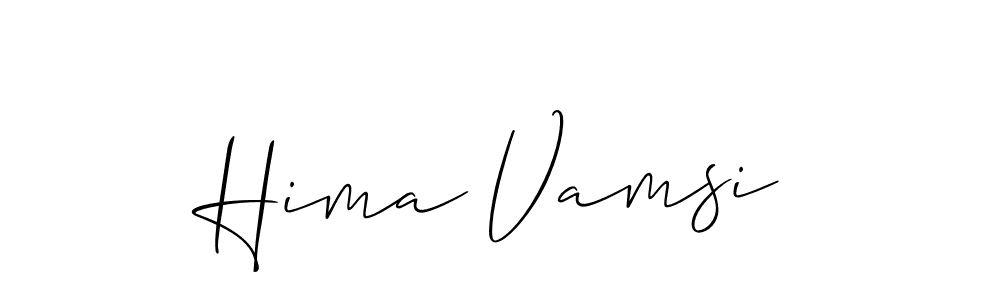 Make a beautiful signature design for name Hima Vamsi. Use this online signature maker to create a handwritten signature for free. Hima Vamsi signature style 2 images and pictures png