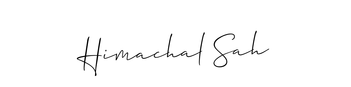 You should practise on your own different ways (Allison_Script) to write your name (Himachal Sah) in signature. don't let someone else do it for you. Himachal Sah signature style 2 images and pictures png