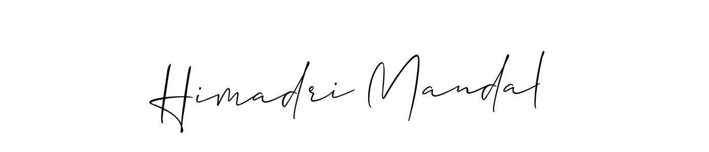 Use a signature maker to create a handwritten signature online. With this signature software, you can design (Allison_Script) your own signature for name Himadri Mandal. Himadri Mandal signature style 2 images and pictures png