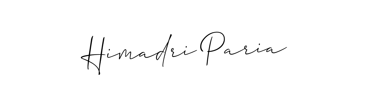 How to make Himadri Paria signature? Allison_Script is a professional autograph style. Create handwritten signature for Himadri Paria name. Himadri Paria signature style 2 images and pictures png