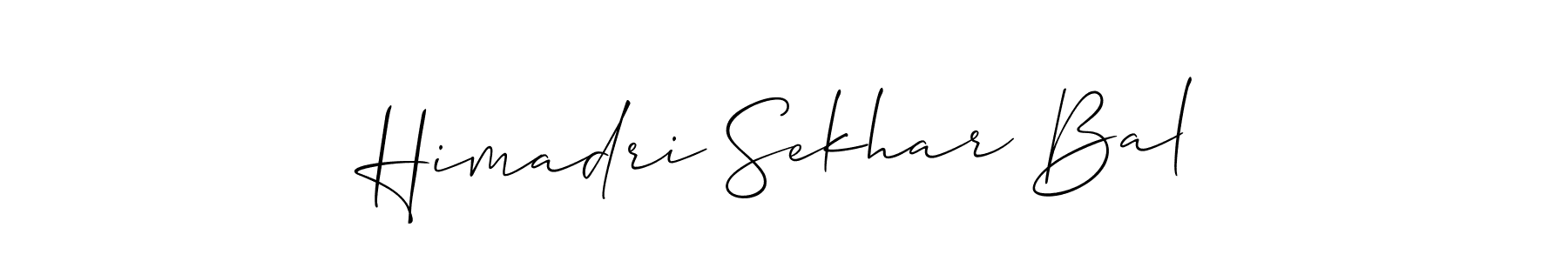 Also You can easily find your signature by using the search form. We will create Himadri Sekhar Bal name handwritten signature images for you free of cost using Allison_Script sign style. Himadri Sekhar Bal signature style 2 images and pictures png