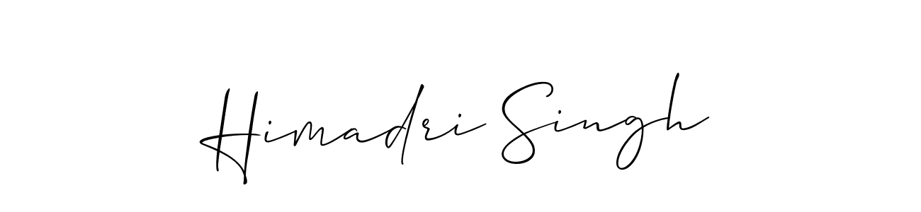 Make a short Himadri Singh signature style. Manage your documents anywhere anytime using Allison_Script. Create and add eSignatures, submit forms, share and send files easily. Himadri Singh signature style 2 images and pictures png