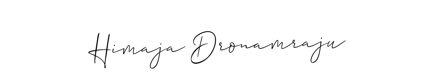 Design your own signature with our free online signature maker. With this signature software, you can create a handwritten (Allison_Script) signature for name Himaja Dronamraju. Himaja Dronamraju signature style 2 images and pictures png