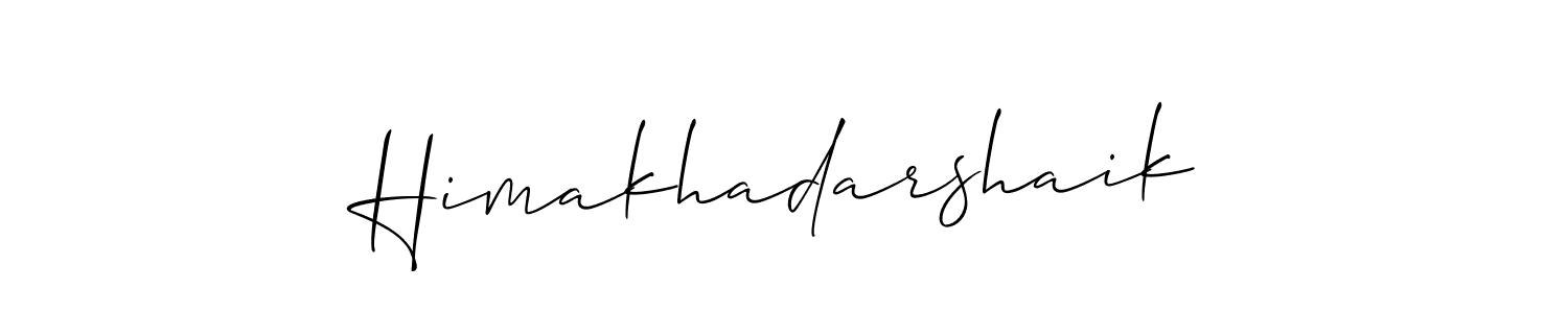 It looks lik you need a new signature style for name Himakhadarshaik. Design unique handwritten (Allison_Script) signature with our free signature maker in just a few clicks. Himakhadarshaik signature style 2 images and pictures png