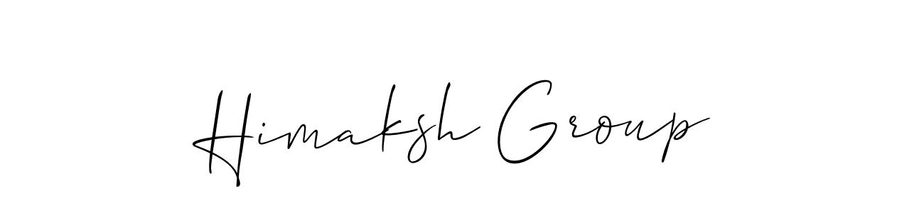 Similarly Allison_Script is the best handwritten signature design. Signature creator online .You can use it as an online autograph creator for name Himaksh Group. Himaksh Group signature style 2 images and pictures png