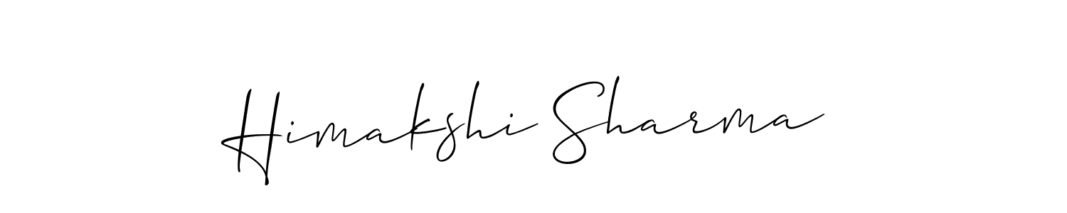 Himakshi Sharma stylish signature style. Best Handwritten Sign (Allison_Script) for my name. Handwritten Signature Collection Ideas for my name Himakshi Sharma. Himakshi Sharma signature style 2 images and pictures png