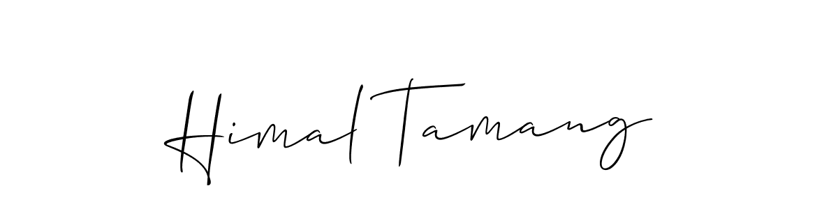 Also we have Himal Tamang name is the best signature style. Create professional handwritten signature collection using Allison_Script autograph style. Himal Tamang signature style 2 images and pictures png