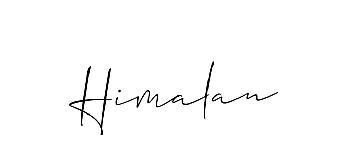 How to make Himalan signature? Allison_Script is a professional autograph style. Create handwritten signature for Himalan name. Himalan signature style 2 images and pictures png