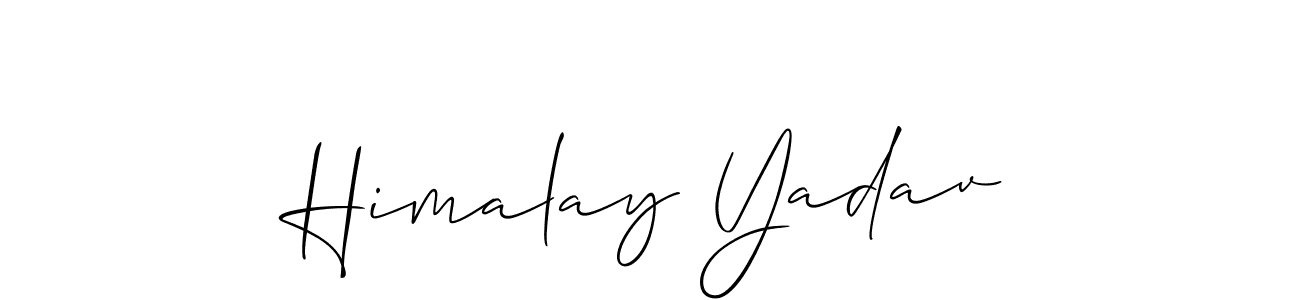 Make a short Himalay Yadav signature style. Manage your documents anywhere anytime using Allison_Script. Create and add eSignatures, submit forms, share and send files easily. Himalay Yadav signature style 2 images and pictures png