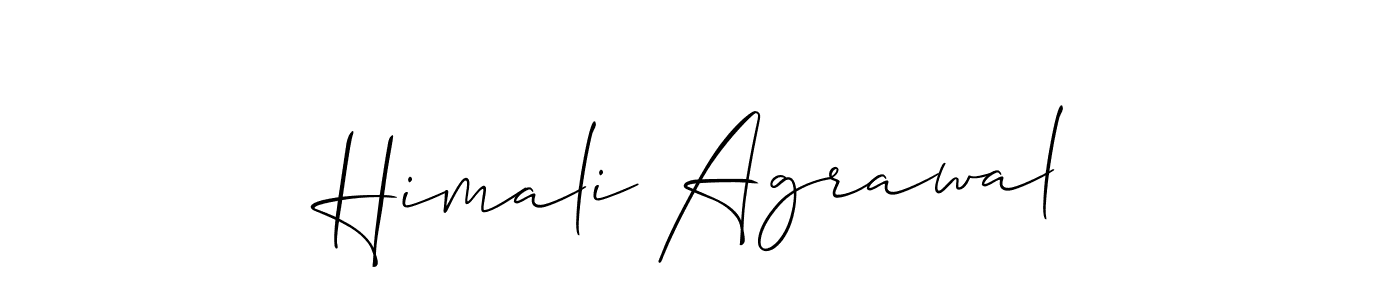 Also we have Himali Agrawal name is the best signature style. Create professional handwritten signature collection using Allison_Script autograph style. Himali Agrawal signature style 2 images and pictures png