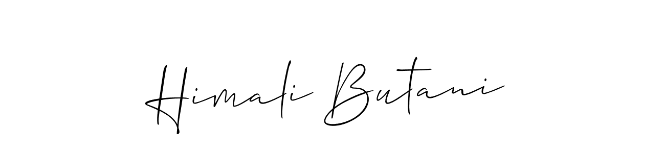 Similarly Allison_Script is the best handwritten signature design. Signature creator online .You can use it as an online autograph creator for name Himali Butani. Himali Butani signature style 2 images and pictures png