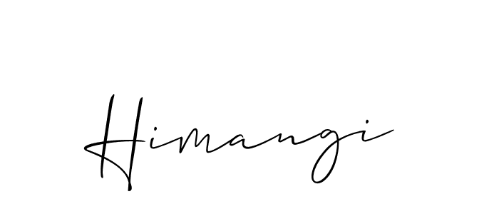It looks lik you need a new signature style for name Himangi. Design unique handwritten (Allison_Script) signature with our free signature maker in just a few clicks. Himangi signature style 2 images and pictures png