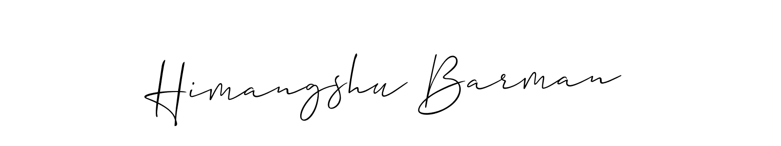 Design your own signature with our free online signature maker. With this signature software, you can create a handwritten (Allison_Script) signature for name Himangshu Barman. Himangshu Barman signature style 2 images and pictures png