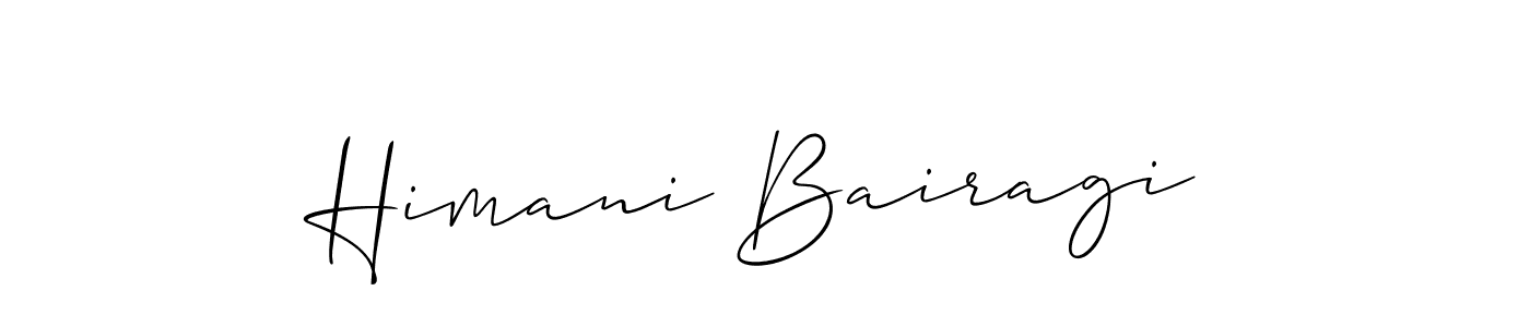 Make a short Himani Bairagi signature style. Manage your documents anywhere anytime using Allison_Script. Create and add eSignatures, submit forms, share and send files easily. Himani Bairagi signature style 2 images and pictures png