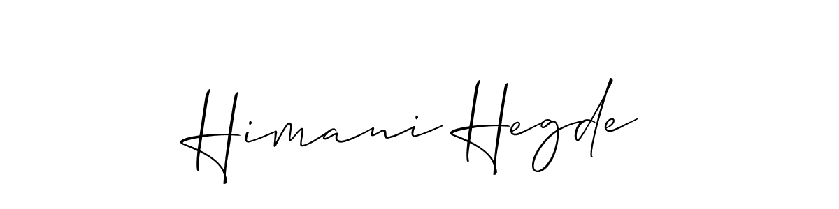 Make a beautiful signature design for name Himani Hegde. Use this online signature maker to create a handwritten signature for free. Himani Hegde signature style 2 images and pictures png