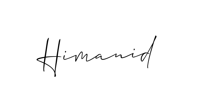 Create a beautiful signature design for name Himanid. With this signature (Allison_Script) fonts, you can make a handwritten signature for free. Himanid signature style 2 images and pictures png