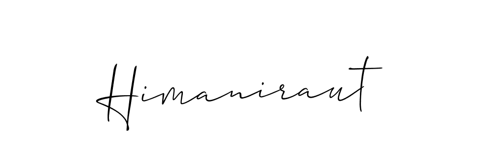 How to make Himaniraut signature? Allison_Script is a professional autograph style. Create handwritten signature for Himaniraut name. Himaniraut signature style 2 images and pictures png