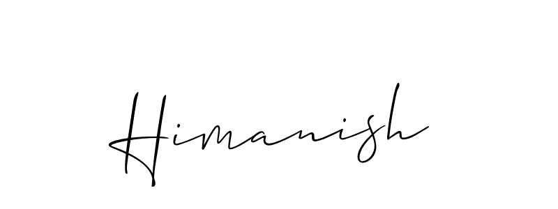 Create a beautiful signature design for name Himanish. With this signature (Allison_Script) fonts, you can make a handwritten signature for free. Himanish signature style 2 images and pictures png