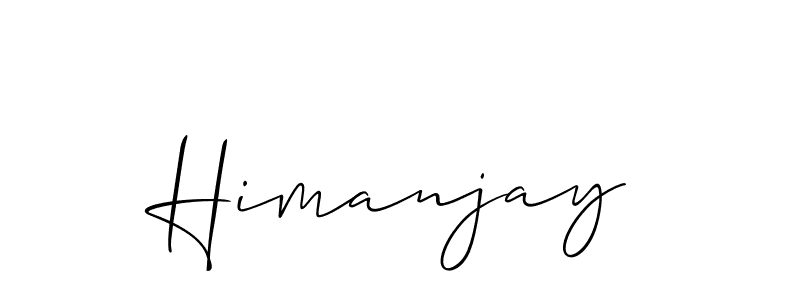 Create a beautiful signature design for name Himanjay. With this signature (Allison_Script) fonts, you can make a handwritten signature for free. Himanjay signature style 2 images and pictures png
