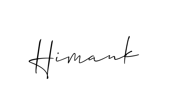 Create a beautiful signature design for name Himank. With this signature (Allison_Script) fonts, you can make a handwritten signature for free. Himank signature style 2 images and pictures png