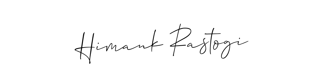 The best way (Allison_Script) to make a short signature is to pick only two or three words in your name. The name Himank Rastogi include a total of six letters. For converting this name. Himank Rastogi signature style 2 images and pictures png