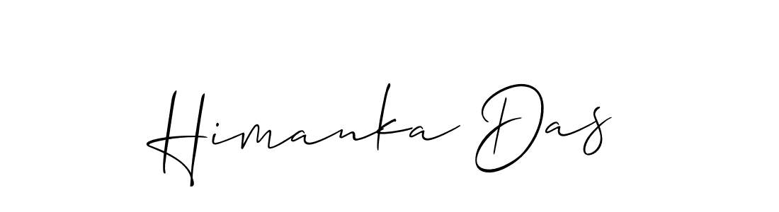 Allison_Script is a professional signature style that is perfect for those who want to add a touch of class to their signature. It is also a great choice for those who want to make their signature more unique. Get Himanka Das name to fancy signature for free. Himanka Das signature style 2 images and pictures png