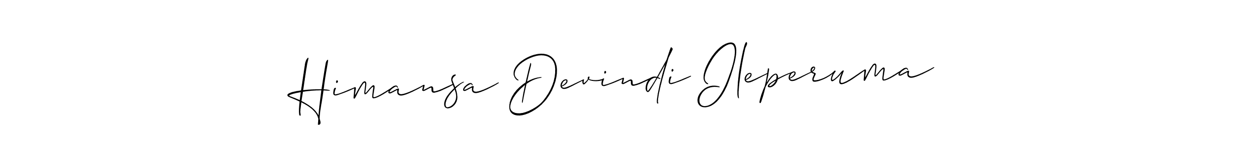 Also You can easily find your signature by using the search form. We will create Himansa Devindi Ileperuma name handwritten signature images for you free of cost using Allison_Script sign style. Himansa Devindi Ileperuma signature style 2 images and pictures png