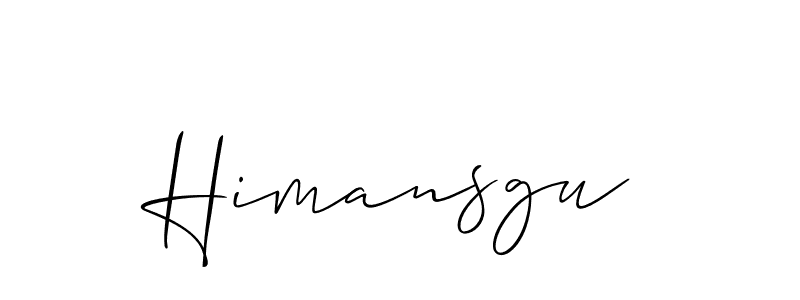 Also we have Himansgu name is the best signature style. Create professional handwritten signature collection using Allison_Script autograph style. Himansgu signature style 2 images and pictures png