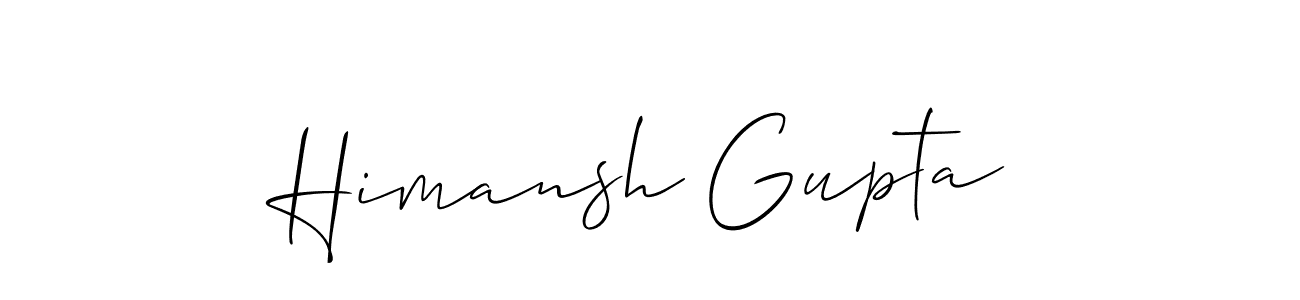 It looks lik you need a new signature style for name Himansh Gupta. Design unique handwritten (Allison_Script) signature with our free signature maker in just a few clicks. Himansh Gupta signature style 2 images and pictures png