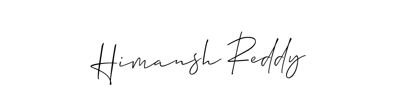 Design your own signature with our free online signature maker. With this signature software, you can create a handwritten (Allison_Script) signature for name Himansh Reddy. Himansh Reddy signature style 2 images and pictures png
