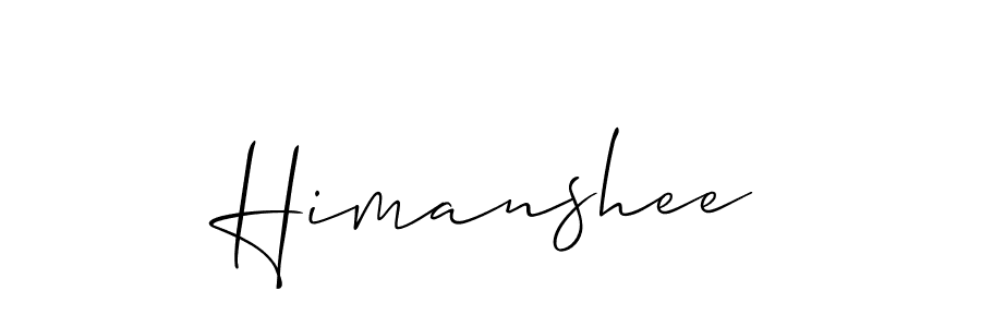 Create a beautiful signature design for name Himanshee. With this signature (Allison_Script) fonts, you can make a handwritten signature for free. Himanshee signature style 2 images and pictures png