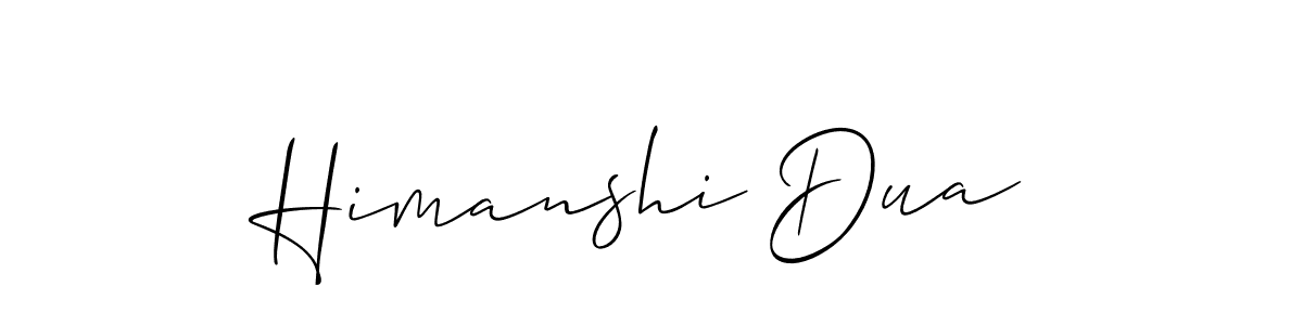 Himanshi Dua stylish signature style. Best Handwritten Sign (Allison_Script) for my name. Handwritten Signature Collection Ideas for my name Himanshi Dua. Himanshi Dua signature style 2 images and pictures png