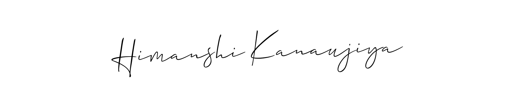 Also You can easily find your signature by using the search form. We will create Himanshi Kanaujiya name handwritten signature images for you free of cost using Allison_Script sign style. Himanshi Kanaujiya signature style 2 images and pictures png