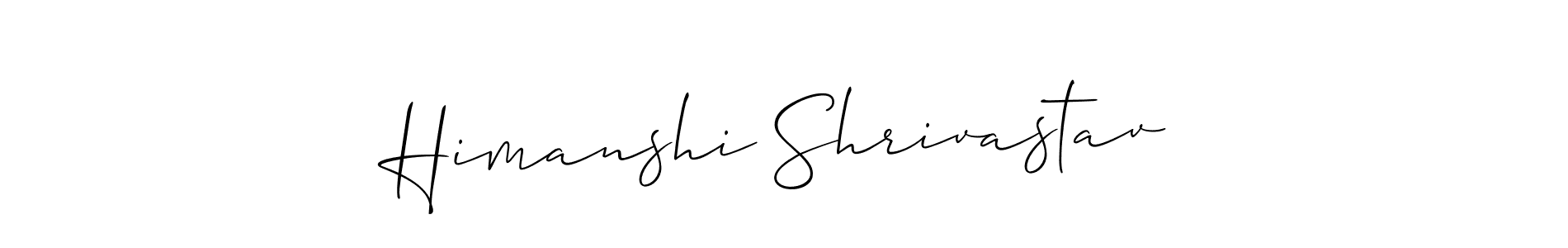 Create a beautiful signature design for name Himanshi Shrivastav. With this signature (Allison_Script) fonts, you can make a handwritten signature for free. Himanshi Shrivastav signature style 2 images and pictures png