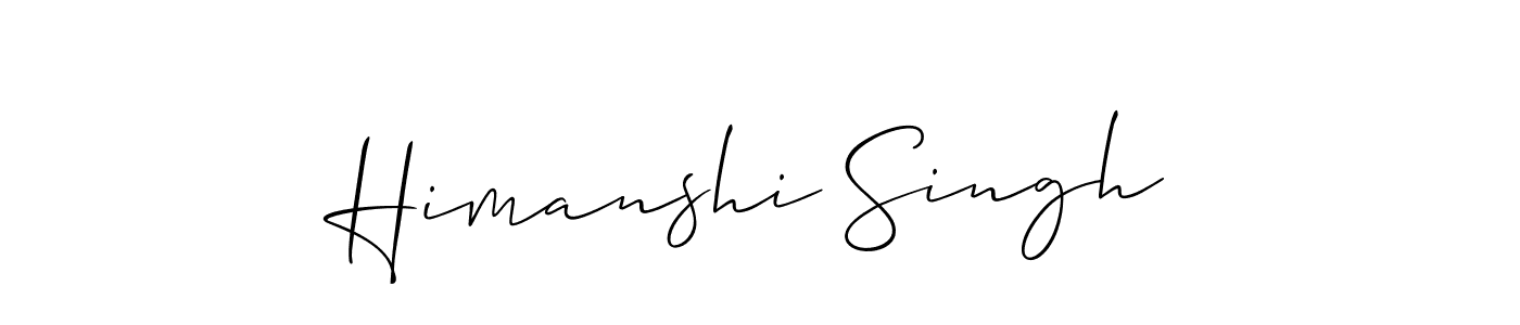 Himanshi Singh stylish signature style. Best Handwritten Sign (Allison_Script) for my name. Handwritten Signature Collection Ideas for my name Himanshi Singh. Himanshi Singh signature style 2 images and pictures png