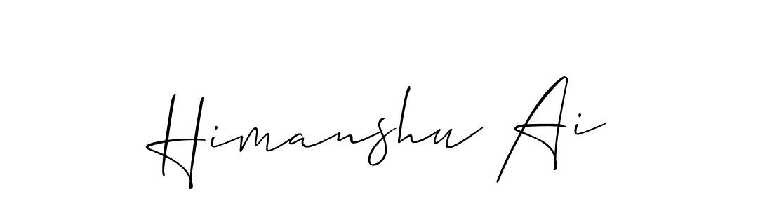 Himanshu Ai stylish signature style. Best Handwritten Sign (Allison_Script) for my name. Handwritten Signature Collection Ideas for my name Himanshu Ai. Himanshu Ai signature style 2 images and pictures png