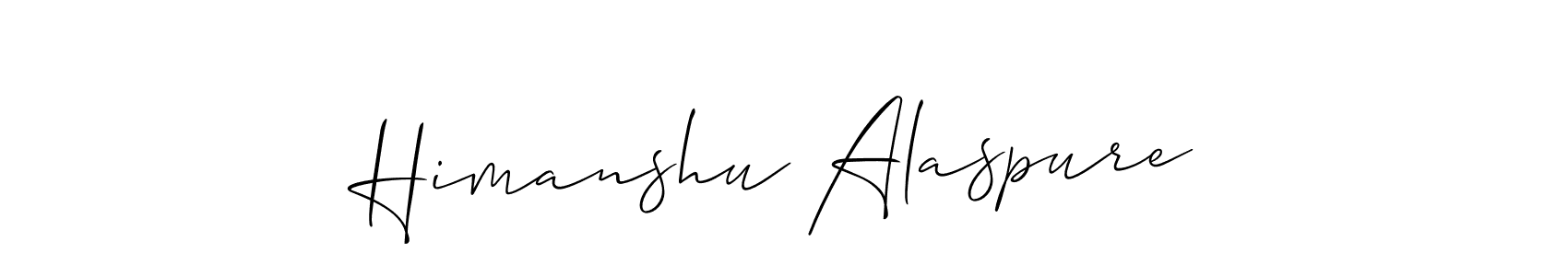 Design your own signature with our free online signature maker. With this signature software, you can create a handwritten (Allison_Script) signature for name Himanshu Alaspure. Himanshu Alaspure signature style 2 images and pictures png