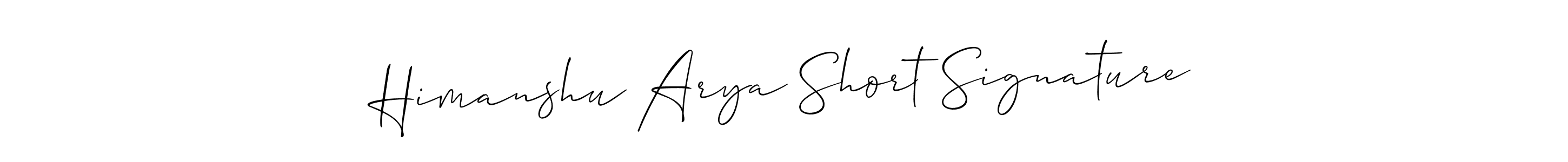 Also we have Himanshu Arya Short Signature name is the best signature style. Create professional handwritten signature collection using Allison_Script autograph style. Himanshu Arya Short Signature signature style 2 images and pictures png