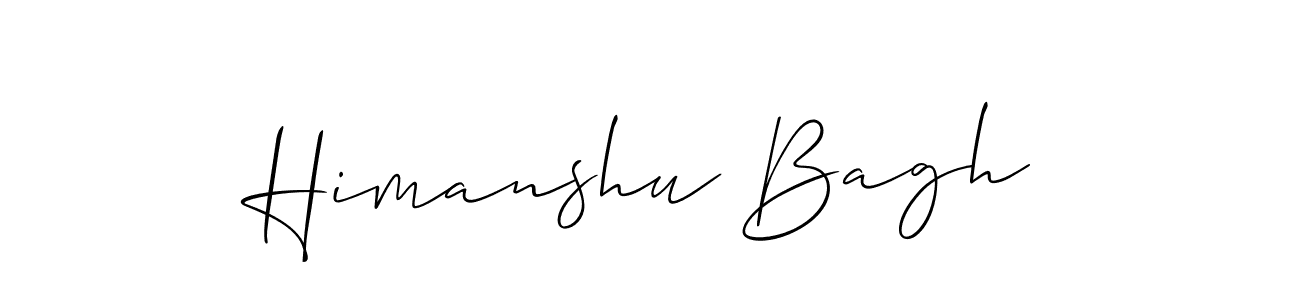 How to Draw Himanshu Bagh signature style? Allison_Script is a latest design signature styles for name Himanshu Bagh. Himanshu Bagh signature style 2 images and pictures png