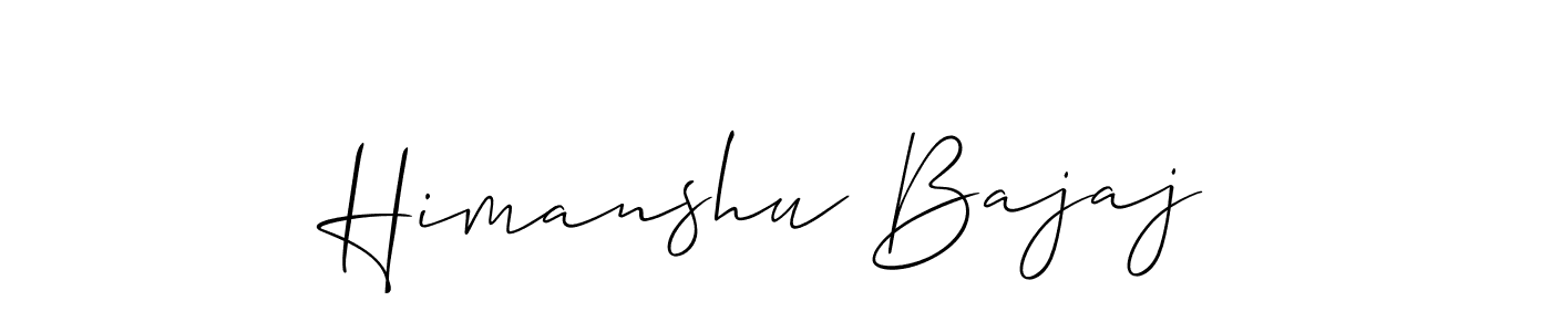 Similarly Allison_Script is the best handwritten signature design. Signature creator online .You can use it as an online autograph creator for name Himanshu Bajaj. Himanshu Bajaj signature style 2 images and pictures png