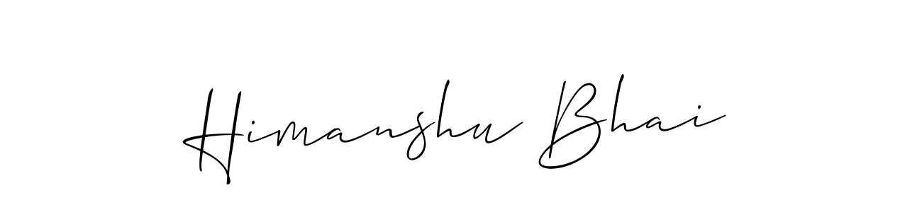 Also You can easily find your signature by using the search form. We will create Himanshu Bhai name handwritten signature images for you free of cost using Allison_Script sign style. Himanshu Bhai signature style 2 images and pictures png