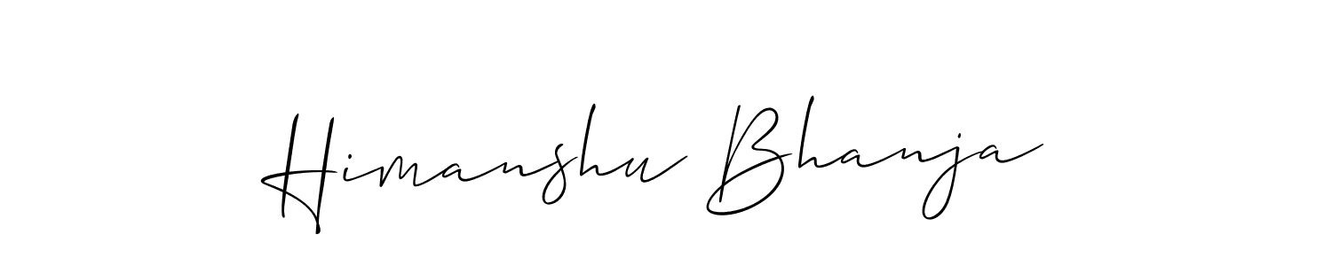 if you are searching for the best signature style for your name Himanshu Bhanja. so please give up your signature search. here we have designed multiple signature styles  using Allison_Script. Himanshu Bhanja signature style 2 images and pictures png