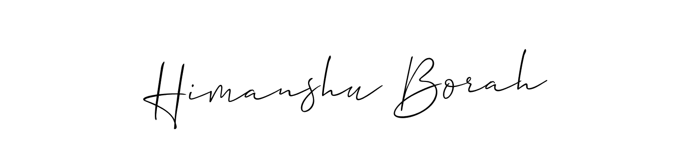 Make a short Himanshu Borah signature style. Manage your documents anywhere anytime using Allison_Script. Create and add eSignatures, submit forms, share and send files easily. Himanshu Borah signature style 2 images and pictures png