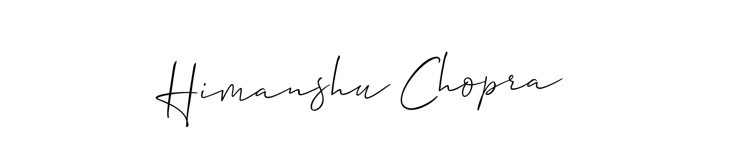 This is the best signature style for the Himanshu Chopra name. Also you like these signature font (Allison_Script). Mix name signature. Himanshu Chopra signature style 2 images and pictures png