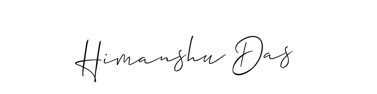 Create a beautiful signature design for name Himanshu Das. With this signature (Allison_Script) fonts, you can make a handwritten signature for free. Himanshu Das signature style 2 images and pictures png