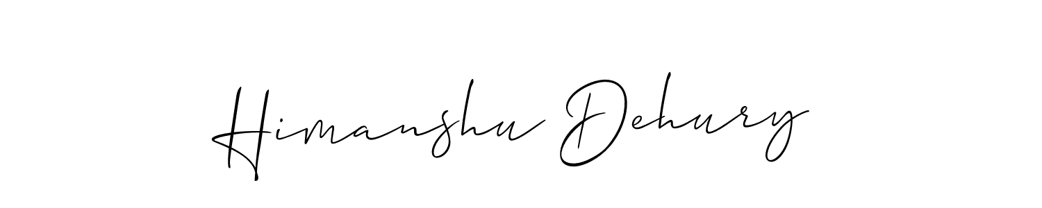 Make a beautiful signature design for name Himanshu Dehury. With this signature (Allison_Script) style, you can create a handwritten signature for free. Himanshu Dehury signature style 2 images and pictures png