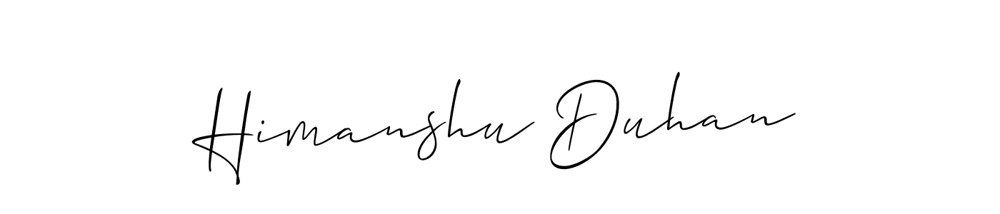 Once you've used our free online signature maker to create your best signature Allison_Script style, it's time to enjoy all of the benefits that Himanshu Duhan name signing documents. Himanshu Duhan signature style 2 images and pictures png