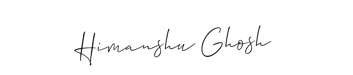 Also we have Himanshu Ghosh name is the best signature style. Create professional handwritten signature collection using Allison_Script autograph style. Himanshu Ghosh signature style 2 images and pictures png