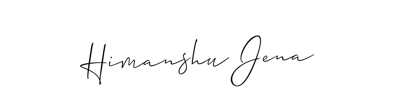 Make a short Himanshu Jena signature style. Manage your documents anywhere anytime using Allison_Script. Create and add eSignatures, submit forms, share and send files easily. Himanshu Jena signature style 2 images and pictures png